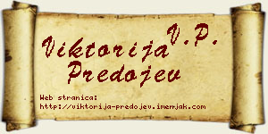 Viktorija Predojev vizit kartica